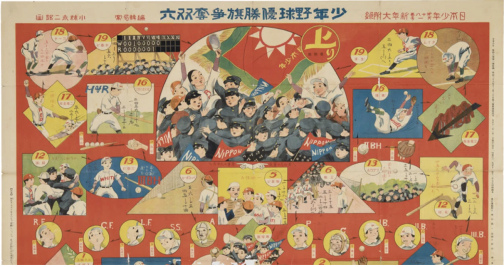 大正時代の双六　大正軍国双六 2c1ebbd3d5d5603cb44fc7e57a8847